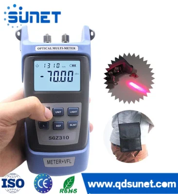 Tester per cavi di alimentazione laser misuratore di potenza ottica in fibra ottica FTTH Strumento di ricerca guasti visivo da 5 MW