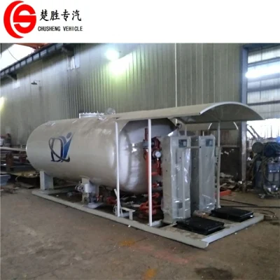 Mini stazione di riempimento gas di cottura 2.5t serbatoio GPL Skid 5000L Stazione di rifornimento GPL 5 m3 GPL
