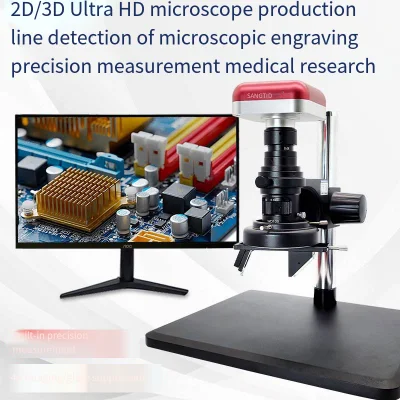 Microscopio video 4K ad alta definizione Test industriali High Magnification Scientific Ricerca CCD Fotografia misurazione microscopio digitale 3D