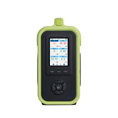 Analizzatore di gas O2 con rilevamento dell&prime;ossigeno da 0 a 1000 pppm con standard da 32 g. Registrazione dati