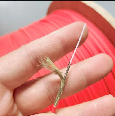 Cavo in fibra ottica di rilevamento per misurazione ad alta temperatura con rivestimento LSZH rosso