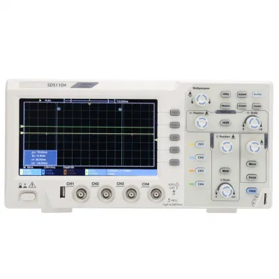 Oscilloscopio a 4 canali con display LCD da 7&quot;, larghezza di banda 100 MHz, 1 GS/s. Oscilloscopio