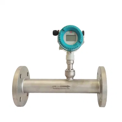 Fabbrica industriale gas naturale aria compressa ossigeno digitale massa termica Flussometro