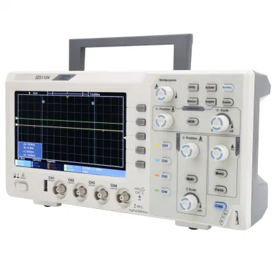 Oscilloscopio a 4 canali con display LCD da 7&quot;, larghezza di banda 100 MHz, 1 GS/s. Oscilloscopio