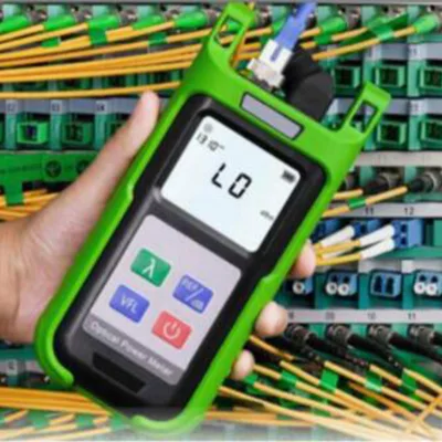 Misuratore di potenza in fibra ottica con adattatori FC/SC/LC per connettori PC/UPC/APC