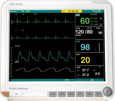 Monitor paziente sala operatorio dell&prime;ospedale Monitor cardiaco PDJ-3000c