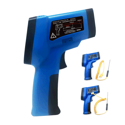 Termometro laser a infrarossi a contatto senza contatto con display LCD a colori di alta qualità