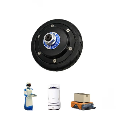 5.5 &quot; 24 servomotori elettrici senza spazzola del mozzo di rotella del Agv di CC di watt 400rpm di volt 150 con un codificatore dei 1024 collegare