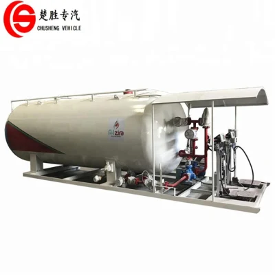 Mini stazione di riempimento gas di cottura 2.5t serbatoio GPL Skid 5000L Stazione di rifornimento GPL 5 m3 GPL