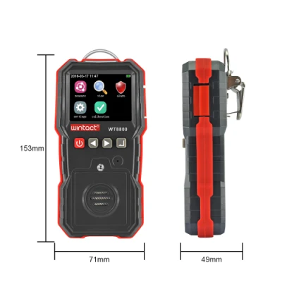 Rilevatore di gas portatile per O2, misuratore di gas, monitor di ossigeno con display a colori Wt8800