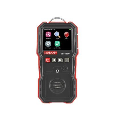 Rilevatore di gas portatile per O2, misuratore di gas, monitor di ossigeno con display a colori Wt8800