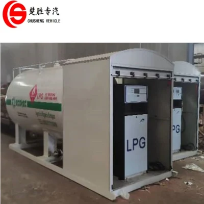 Mini stazione di riempimento gas di cottura 2.5t serbatoio GPL Skid 5000L Stazione di rifornimento GPL 5 m3 GPL