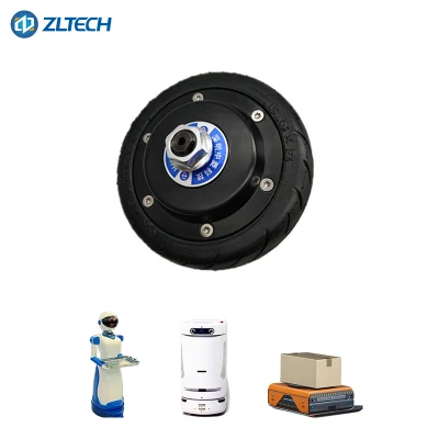 5.5 &quot; 24 servomotori elettrici senza spazzola del mozzo di rotella del Agv di CC di watt 400rpm di volt 150 con un codificatore dei 1024 collegare