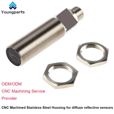 Sensori fotoelettrici a riflessione diffusa di Youngparts realizzati in acciaio inox