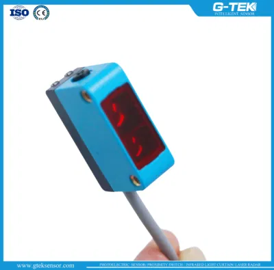  Sensore fotoelettrico a riflessione diffusa NPN 30-1000mm per soppressione dello sfondo area cieco piccola, fotosensore per linea di assemblaggio automatizzata e trasportatore logistico