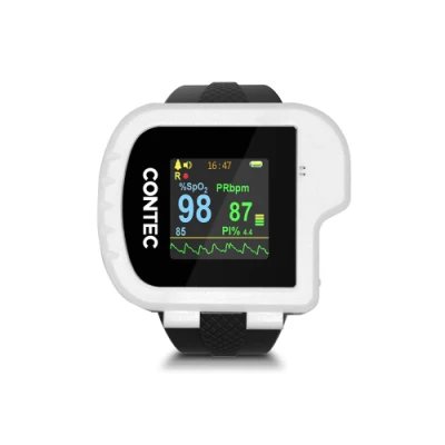 Contec Cms50I CE&amp;FDA pulsossimetro da polso sensore SpO2 a colori Display
