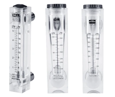 Misuratore rotametro acrilico per montaggio a pannello misuratore flusso aria misuratore flusso gas Flussometro ossigeno Ar N2 da laboratorio