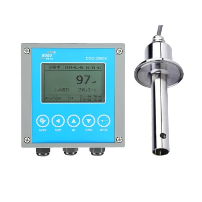 Boqu DDG-2080X resistenza alle alte temperature che misura l&prime;industria della fermentazione e farmaceutica Conduttimetro online