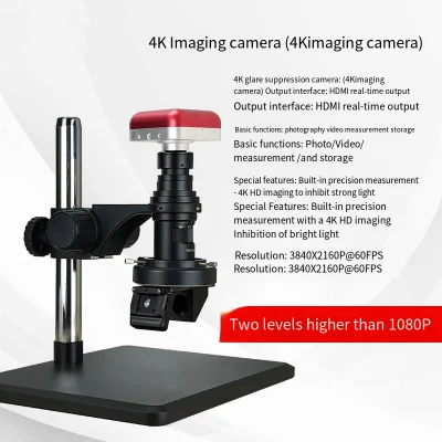 Microscopio video 4K ad alta definizione Test industriali High Magnification Scientific Ricerca CCD Fotografia misurazione microscopio digitale 3D