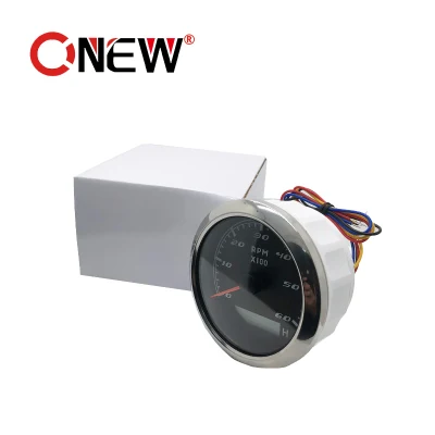 Tachimetro da 85 mm 6000 giri/min. Contaore per imbarcazioni marine 6K Indicatore giri/min