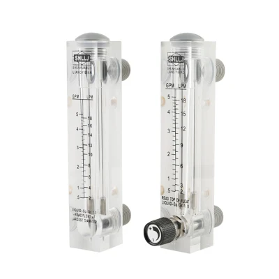 Misuratore rotametro acrilico per montaggio a pannello misuratore flusso aria misuratore flusso gas Flussometro ossigeno Ar N2 da laboratorio