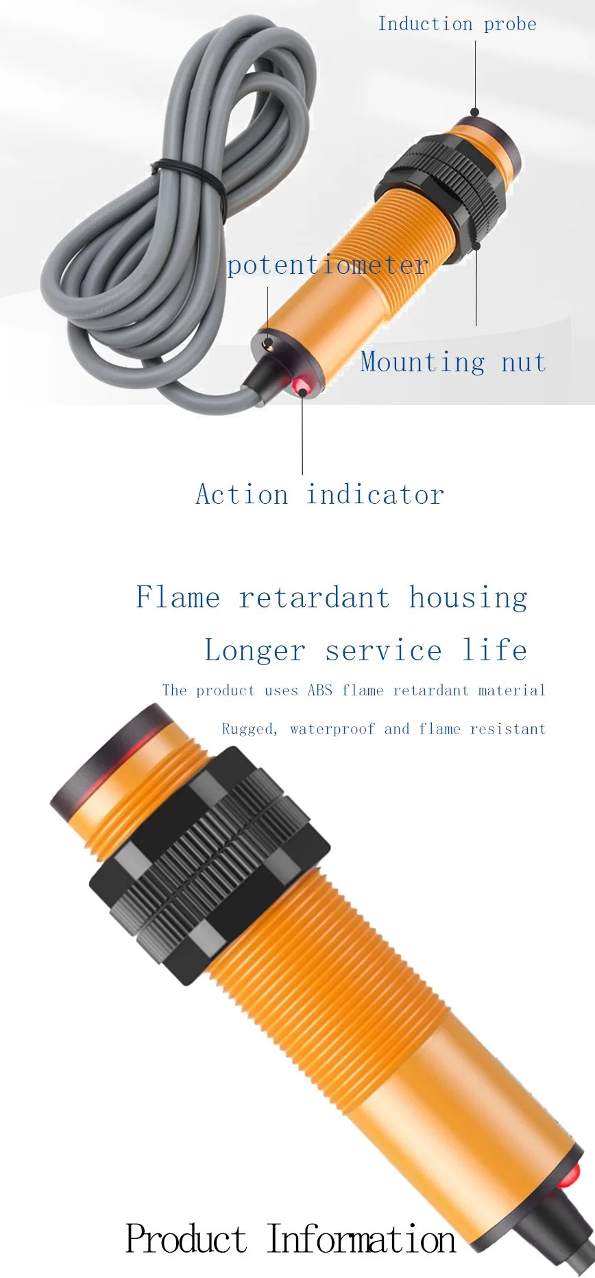 Bxuan Insulation and Dust Prevention PNP Nc Diffuse Reflection Photoelectric Switch Sensor