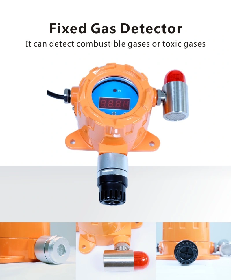 Oc-F08 Fixed Gas Monitor with Audible-Visual Alarm Combustible Gas Transmitter