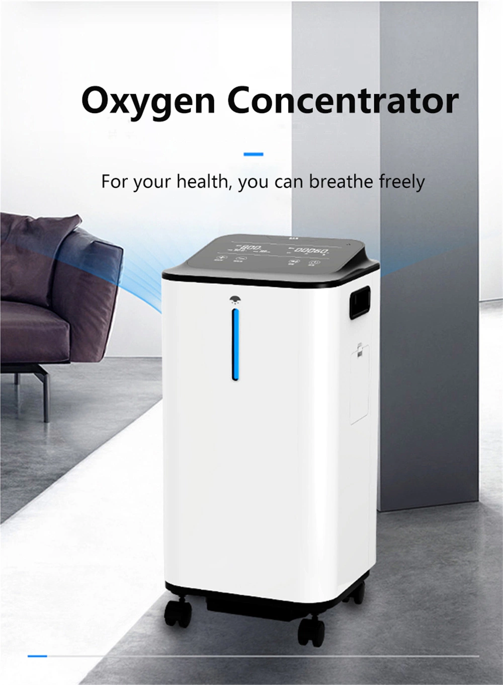 Portable Oxygen Generator Low Noise Oxygen Generator Home Care Oxygen