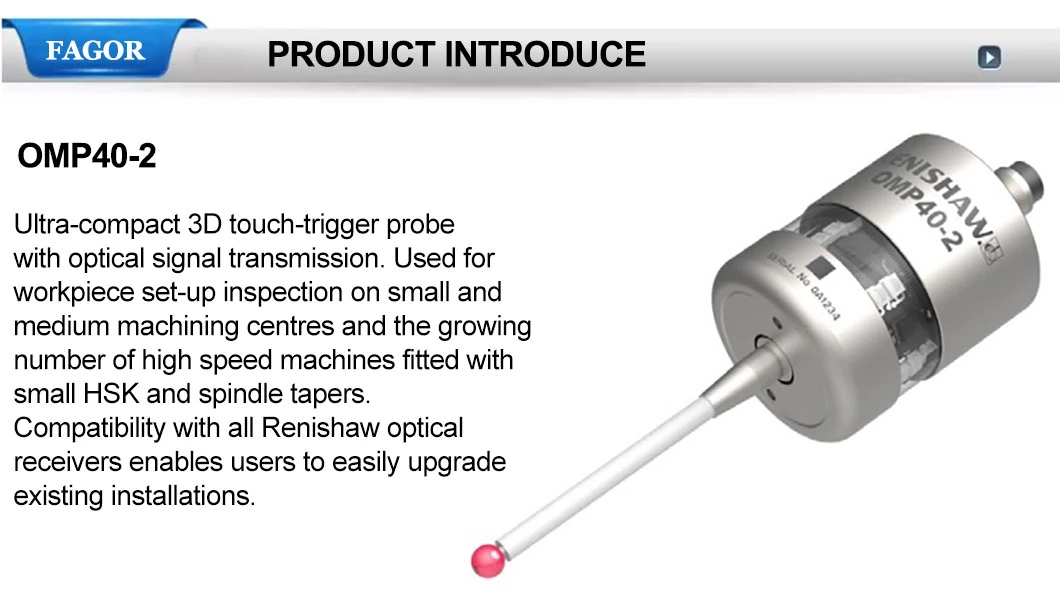 Renishaw Open Optical Encoders Optical Transmission Touch Probe Omp40-2