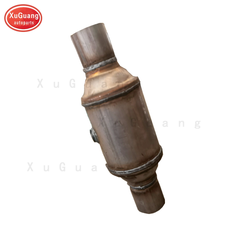 High Quality Universal Round Catalytic Converter with Oxygen Sensor Hole
