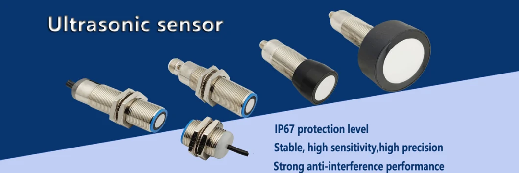 M18 IP 67 Waterproof Industrial Ultrasonic Sensors NPN+PNP Two Way Output
