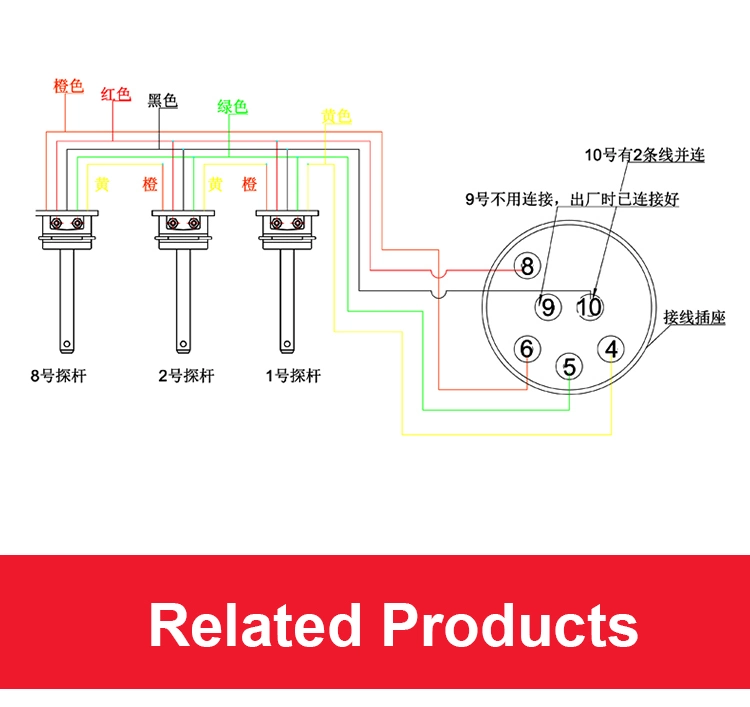 Aluminum 5-Wire Overcharge Optical Sensor Probe Anti Overflow