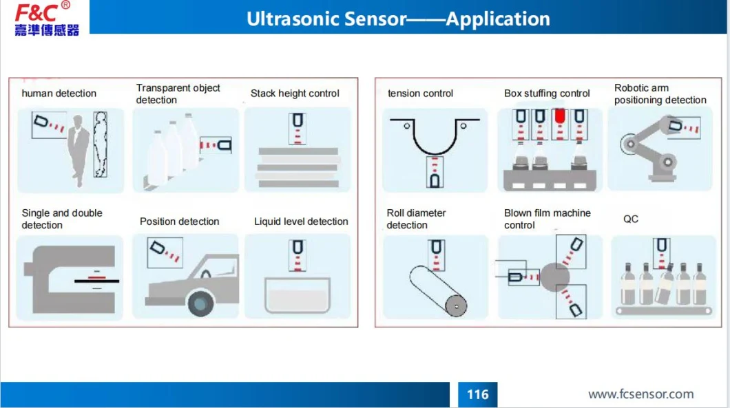 M18 IP 67 Waterproof Industrial Ultrasonic Sensors NPN+PNP Two Way Output