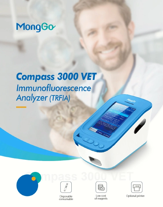 Veterinary Poct Semi-Auto Quantitative Portable Immunofluorescence Analyzer for Animal