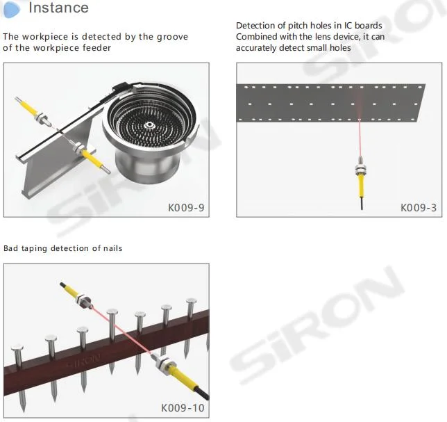 Siron K009 Through-Beam Fiber Optic Sensor Diffuse Reflection Sensor Quick Response Infrared Fiber Sensor