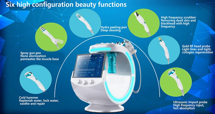 Gomecy 7 in 1 Face Beauty Analysis Micro Facial Skin Care Professional Dermabrassion Beauty Machine