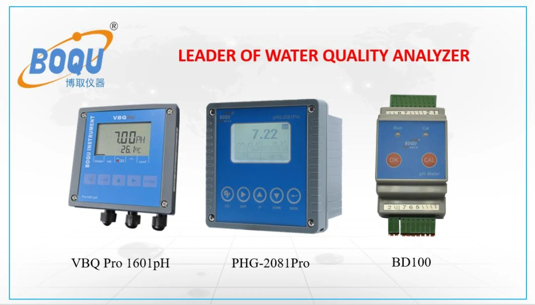 Boqu Phg-2081PRO with Steam Sterilizable/Autoclavable pH Electrode Online pH Meter