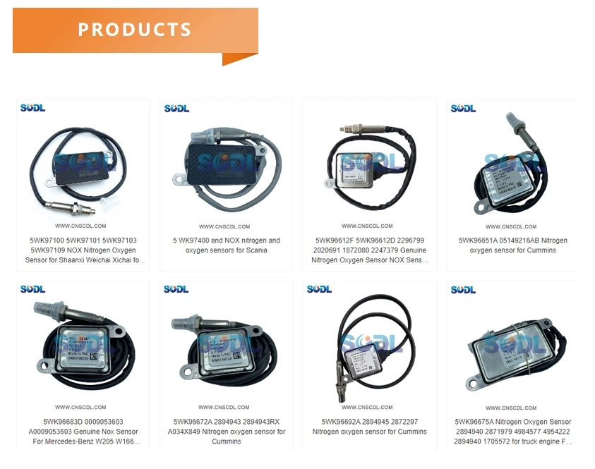 Scdl Nox 5wk96674A 2894939 2871978 2894939rx Nox Sensor Nitrogen Oxygen Sensor Oxide Sensor for Cummins Engine Part