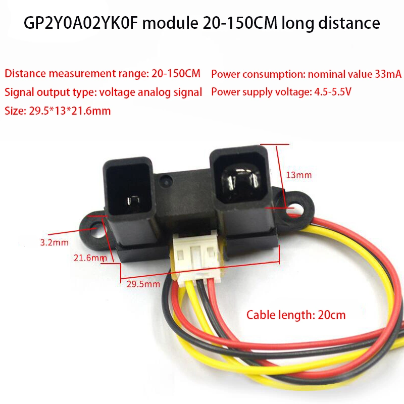 Gp2y1014au0p Gp2y0a51 Gp2y0A41 Gp2y0e03 Gp2y0a21gp2y0a02 Gp2y0a710 Infrared Distance Sensor Optical Dust IR Analog Distance