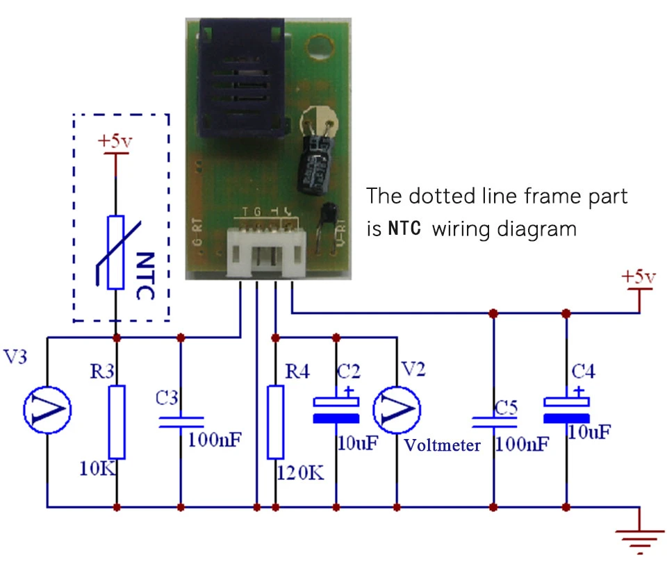 Hrtm030 3.3V 5V Power Supply Temperature Sensor RS485 Temperature Humidity Sensor RS485 Temperature Sensor