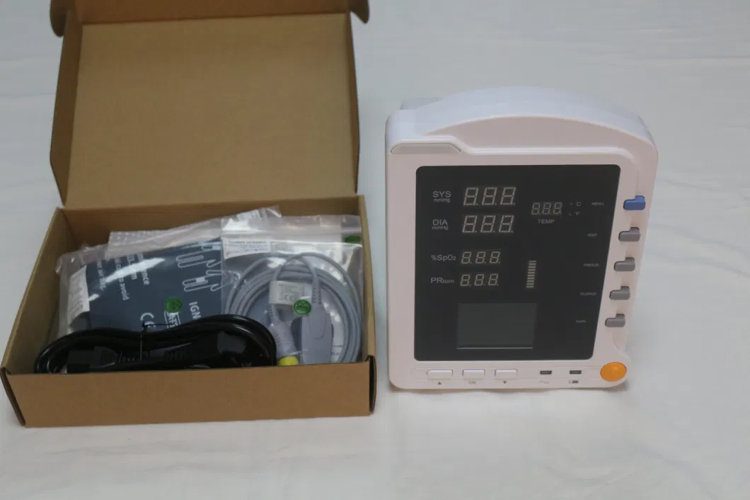 Cms5100 Hospital ICU Ccu Emergency Room Medical Outdoor Portable Patient Monitor