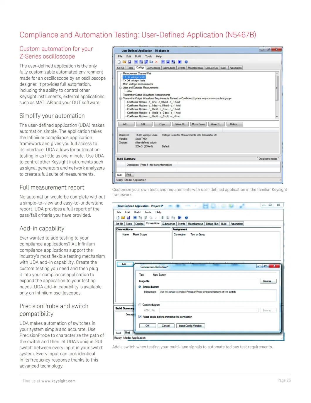 Dsoz254A 25 GHz Bandwidth 80 Gsa/S Sampling Rate Oscilloscope Software