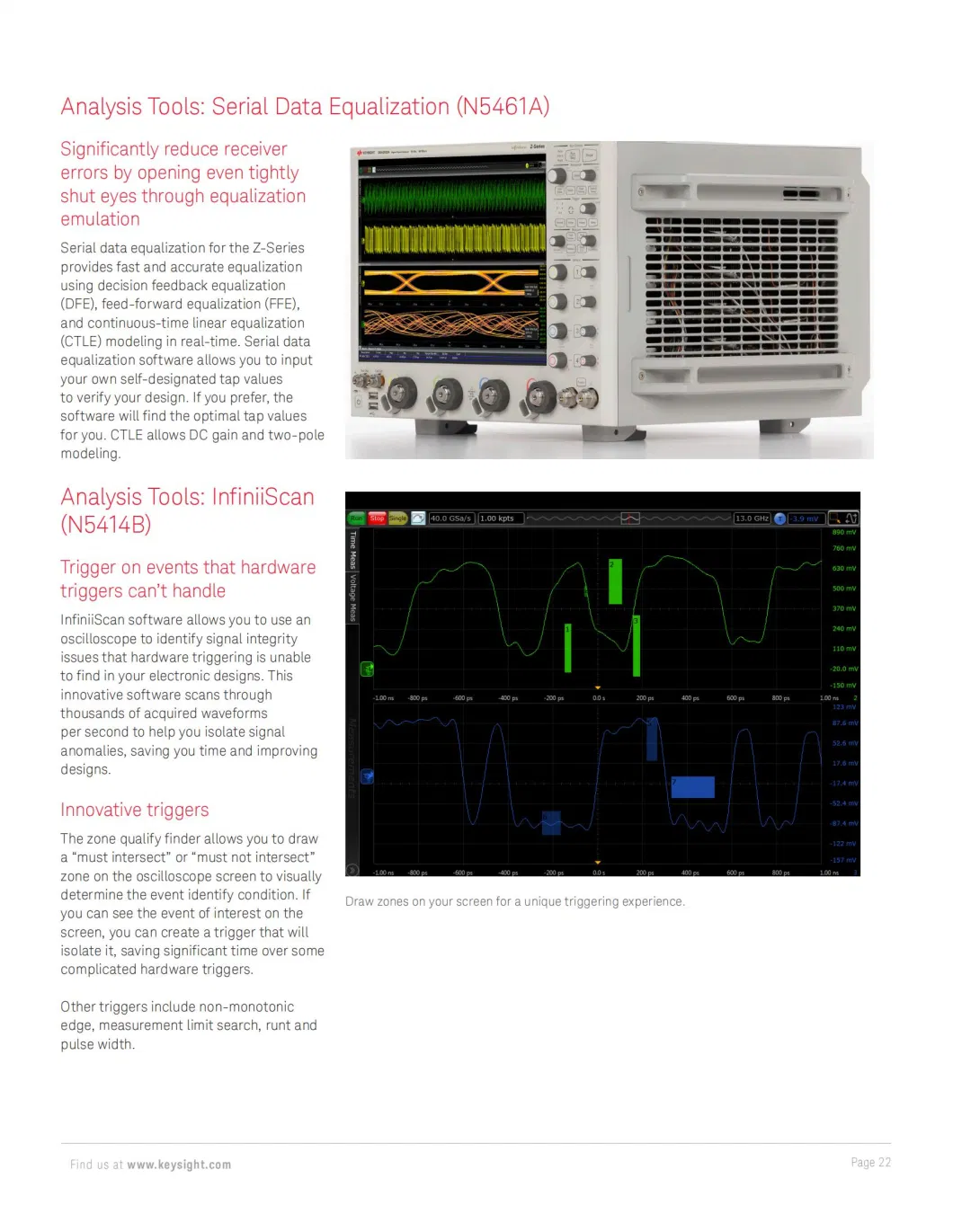 Dsoz254A 25 GHz Bandwidth 80 Gsa/S Sampling Rate Oscilloscope Software