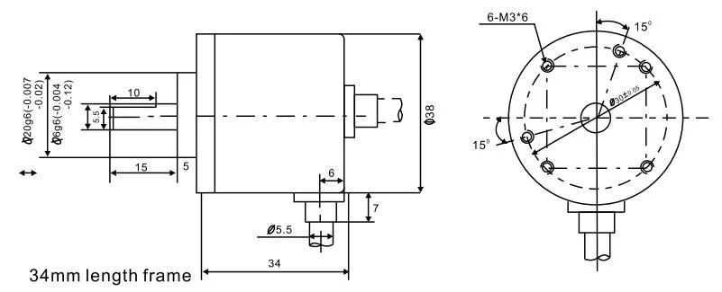 38mm Solid Shaft Type Optical Incremental Rotary Encoder Optic Rotary Encoder Elevator Encoder