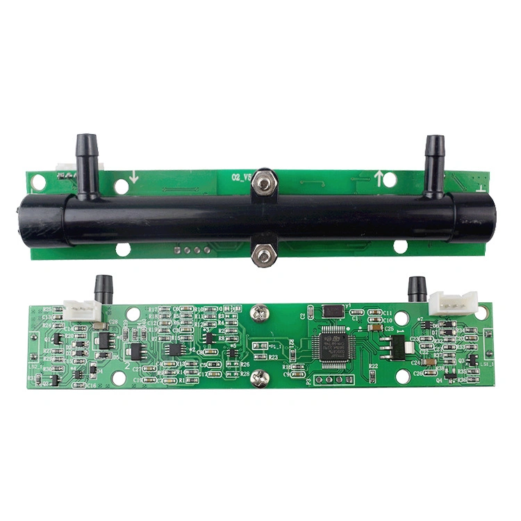 Digital Oxygen Purity and Oxygen Flow Sensor with PCB and Display