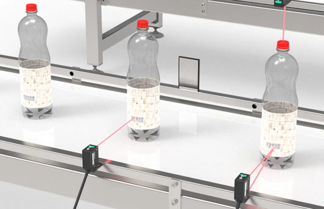 Photoelectric Sensor Detecting Positioning of Cups in Production Line