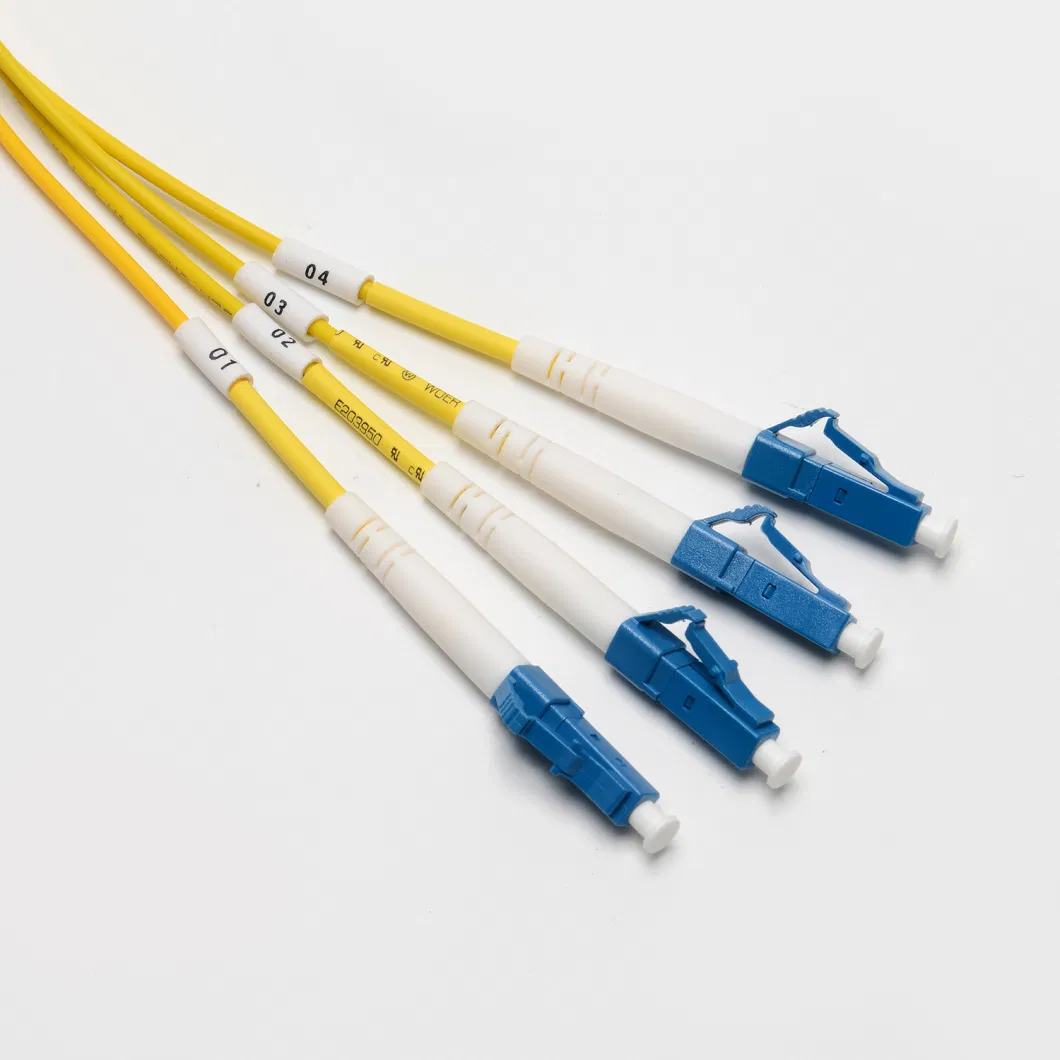 FTTH Sm LC/Upc-LC/Upc Outdoor Armored 6 Core Fiber Optic Cable