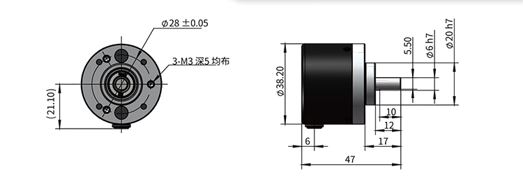 Ovw2 Optical Incremental Rotary Encoder Made in China with Switch IP67