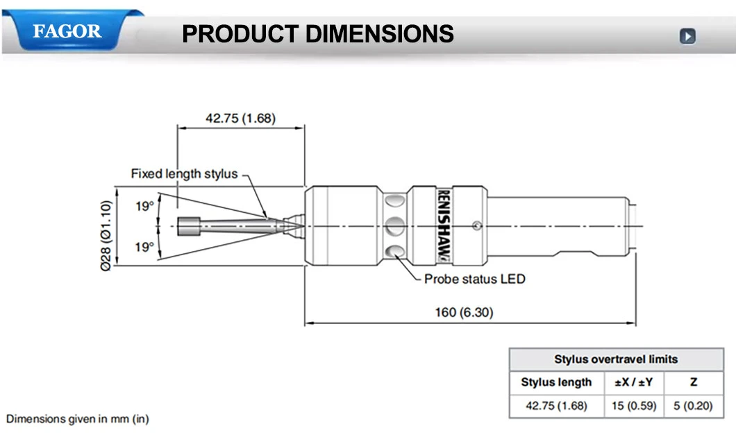 Renishaw Optical Machine Probe Job Contact Probes for Manual Machine