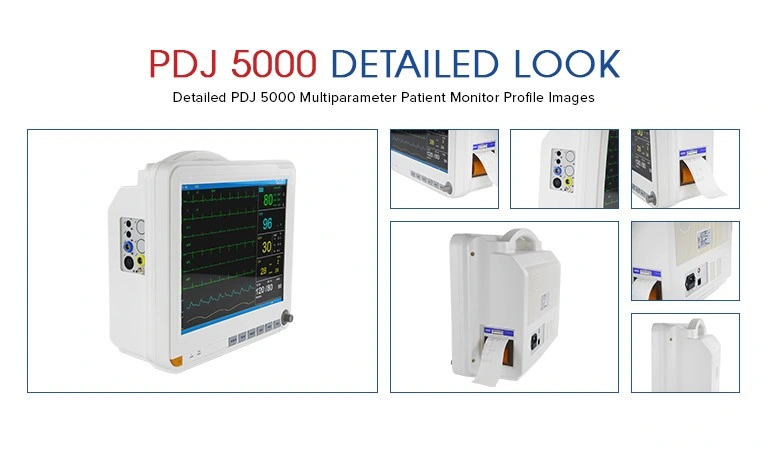 Etco2 ICU Hospital Patient Monitor Pdj-5000